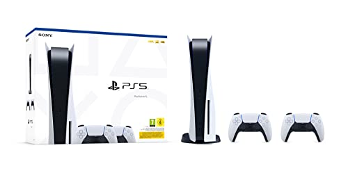 Playstation 5 Standard Console + 2 Controller DualSense White - 8earn