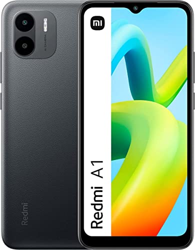 Xiaomi Smartphone Redmi A1, Display Dot Drop Da 6,52", Batteria Da 5000 Mah, Fotocamera Da 8 Mp, 2+32 Gb, Nero, 25.4 x 5.08 x 6.86 cm; 192 grammi25.4 x 5.08 x 6.86 cm; 192 grammi