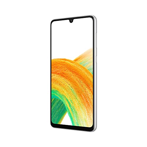 SAMSUNG Galaxy A33 5G Smartphone Android, Display Infinity-U FHD+ Super AMOLED 6.4”¹, 6GB RAM e 128GB di memoria interna espandibile², Batteria 5.000 mAh, Awesome White [Versione Italiana]