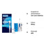 Oral-B Oxyjet Idropulsore Dentale, 4 Testine, con Tecnologia Microbollicine, Pulizia Profonda, Idea Regalo, Bianco