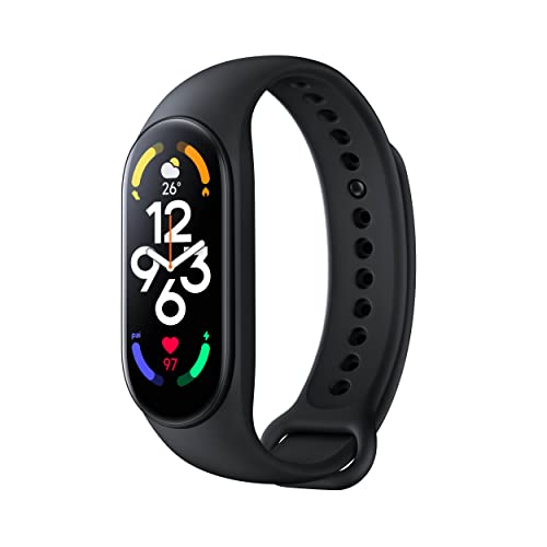 Xiaomi Smart Band 7, 1.62'' AMOLED Screen, Sleep Monitoring, SpO2, Heart Rate, VO2max, 5 ATM Water Resistance, 110+ Sports Modes, 14 Days Battery Life, Italian Version