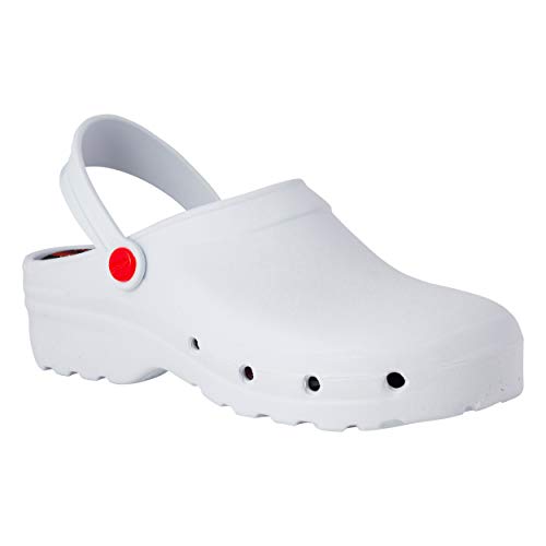 REPOSA Light Shock Model Sanitary Clogs, Professional Clog with SRC Non-Slip Rubber Sole, Foldable Strap, Antibacterial Sole and Anatomical, Antistatic and Ultra-Light Footbed