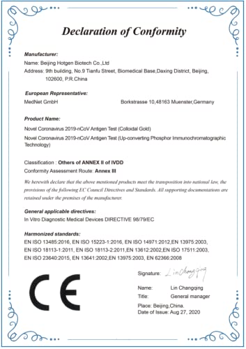 HotGen Test Rapido Antigenico (2019-nCoV) - Pack da 10 test - Exp. Luglio 2023 - 8earn