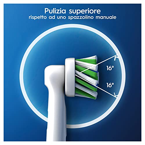 Oral-B Cross Action Testine Spazzolino Elettrico, Confezione da 10 pezzi, con Tecnologia CleanMaximise, Pacco Adatto alla Buca delle Lettere, Bianco - 8earn