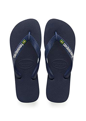 Havaianas Brasil Logo, Infradito Unisex-Adulto, Blu (Navy Blue 01), 45/46 EU - 8earn