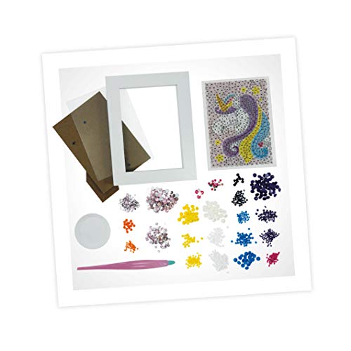 Buki France- Be Teens Glitters-Unicorn Diamond Painting Game, Colour, DP002