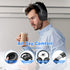 Uliptz Cuffie Wireless Bluetooth, 65 Ore Di Riproduzione, 6 EQ Modalità di Suono, Cuffie Senza Fili Stereo HiFi Over Ear con Microfono, Cuffie Bluetooth 5.2 per Viaggio/Ufficio/Telefono/TV/PC (Nero)