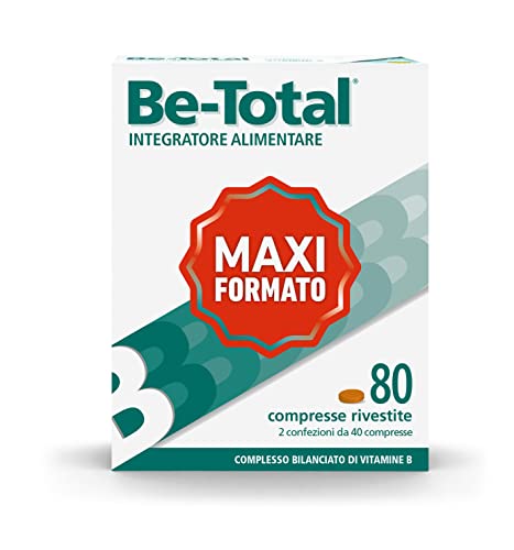 Be-Total Vitamin B Food Supplement Tablets for Adults, Helps to Release Energy from Food, Gluten Free and Lactose Free, 80 Tablets (bipack)