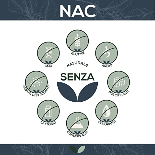 Sanutrition® - NAC 600 mg per capsula | 180 capsule | N-acetil L-cisteina ad alto dosaggio | vegano | aminoacido da fermentazione