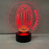 Lampada RGB personalizzata realizzata con lampada Milan - 8earn