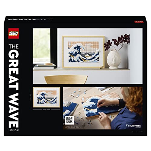 LEGO 31208 Art Hokusai - La Grande Onda, Set Fai Da Te, Hobby Creativi per Adulti, Decorazioni Casa, Quadri Soggiorno Giapponesi, Idea Regalo per Adulti - 8earn