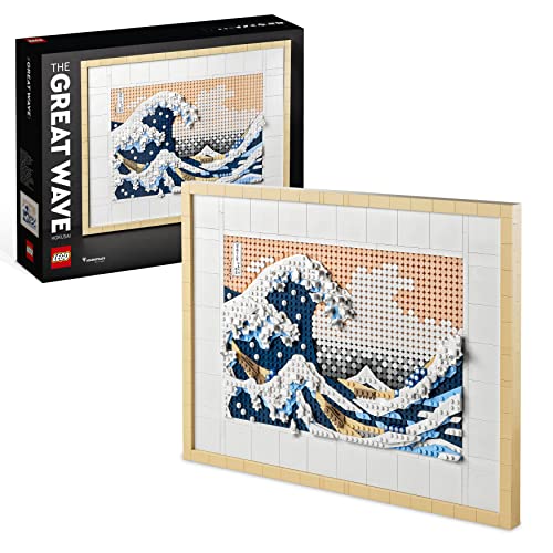 LEGO 31208 Art Hokusai - La Grande Onda, Set Fai Da Te, Hobby Creativi per Adulti, Decorazioni Casa, Quadri Soggiorno Giapponesi, Idea Regalo per Adulti - 8earn