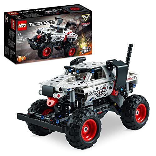 LEGO 42150 Technic Monster Mutt Monster Jam Dalmatian, 2-in-1 Monster Truck Set with Pull-Back, Offroad Car and Toy Truck, Toys for Boys and Girls