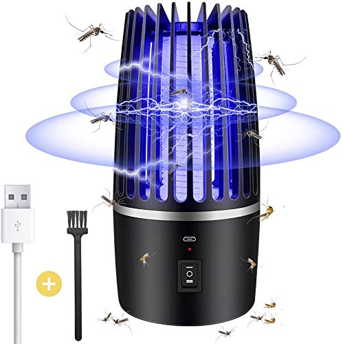 Mosquito Killer Lamp, 2 in 1 Electric Mosquito Killer Lamp with UV Light, Effective Electric Mosquito Killer for Home Garden Indoor and Outdoor Kitchen, Camping, Kill Flies, Moths, Insects Mosquitoes