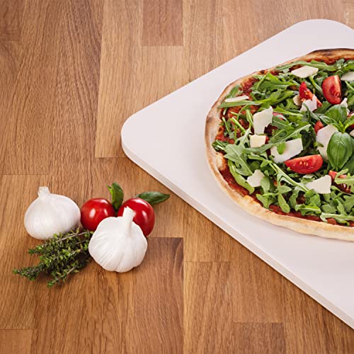Blumtal Pietra Refrattaria per Pizza - Teglia per pizza in fine cordierite per pizza, resistente al calore fino a 900 °C, pietra refrattaria per forno e griglia - 8earn