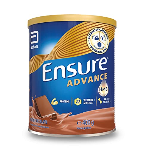 Ensure Advance Formula Nutrivigor Protein Food Supplement in Powder, with 27 Vitamins and Minerals, Food Supplement with Proteins, Calcium and HMB, 400g Pack, Chocolate Flavor