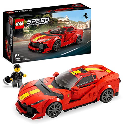 LEGO 76914 Speed Champions Ferrari 812 Competizione, Modellino di Auto Sportiva da Costruire, Serie 2023, Set con Macchina Giocattolo da Collezione - 8earn