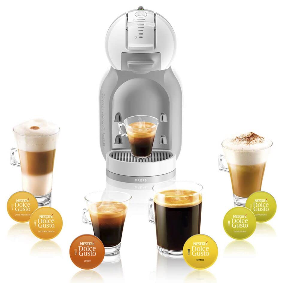 Nescafé Dolce Gusto By Krups Mini Me - Macchina per Caffè Espresso e Altre Bevande, Automatica, 1500W, 24X 16X31 Cm, Capacità 0.8 Litri, Grigio/Nero - 8earn