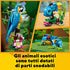 LEGO 31136 Creator Pappagallo Esotico, Set 3 in 1 con Pesce e Rana, Animali Giocattolo per Bambini da 7 Anni in su, Giochi Creativi con Figure della Giungla - 8earn