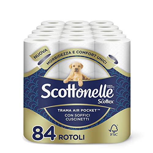 Scottonelle Soft and Quilted Toilet Paper, Pack of 84 Rolls (6x14)