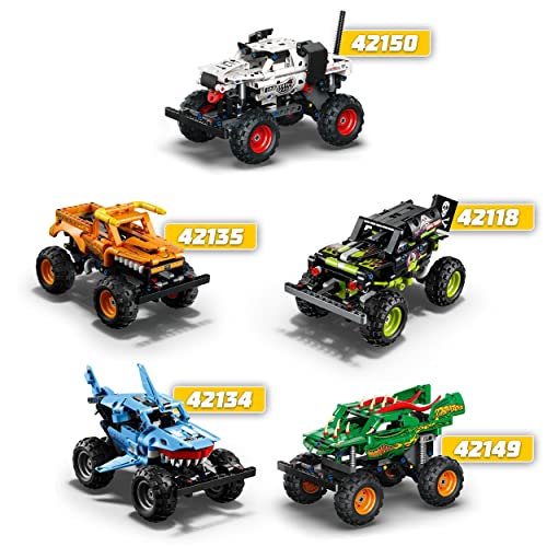 LEGO 42150 Technic Monster Mutt Monster Jam Dalmata, Set Monster Truck 2 in 1 con Pull-Back, Auto Offroad e Camion Giocattolo, Giochi per Bambini e Bambine - 8earn