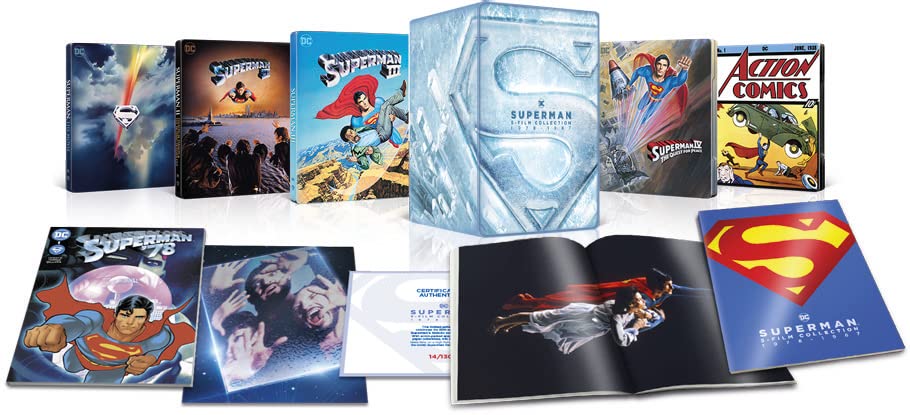 SUPERMAN I-IV STEELBOOK COLLECTION (4K Ultra HD + Blu-Ray) - 8earn